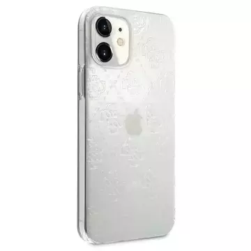 Guess GUHCP12S3D4GTR iPhone 12 mini 5,4" transparentes Hardcase 4G 3D Pattern Collection