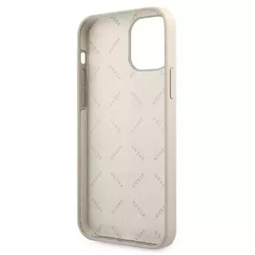 Guess GUHCP12SLSVSGP iPhone 12 mini 5,4 "Grau Pink / Grau Pink Hardcase Silikon Vintage