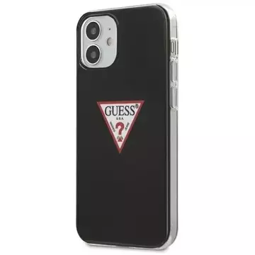 Guess GUHCP12SPCUCTLBK iPhone 12 mini 5,4" Czarny/Black Hardcase Triangle Collection