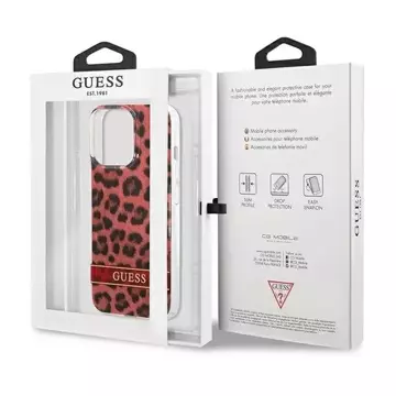 Guess GUHCP13LHSLEOR iPhone 13 Pro / 13 6,1" Czerwony/Red Hardcase Leopard