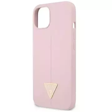 Guess GUHCP13MSLTGU iPhone 13 6,1" fioletowy/lila Hardcase Silikon Dreieck