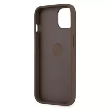 Guess GUHCP13S4GMRBR iPhone 13 mini 5,4" brązowy/brown Hardcase 4G mit Ringständer