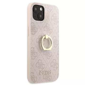 Guess GUHCP13S4GMRPI iPhone 13 mini 5,4" różowy/pink Hardcase 4G mit Ringständer