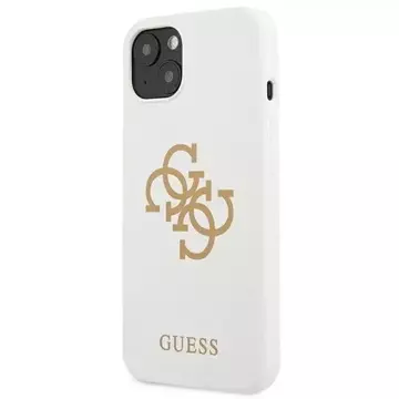 Guess GUHCP13SLS4GGWH iPhone 13 mini 5,4" biały/white Hard Case Silikon 4G Logo