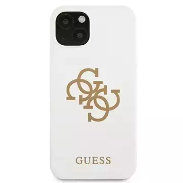 Guess GUHCP13SLS4GGWH iPhone 13 mini 5,4" biały/white Hard Case Silikon 4G Logo