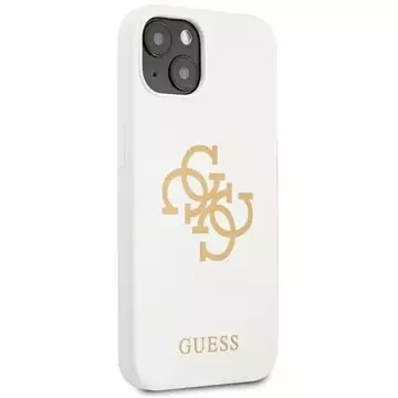 Guess GUHCP13SLS4GGWH iPhone 13 mini 5,4" biały/white Hard Case Silikon 4G Logo