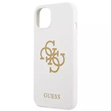 Guess GUHCP13SLS4GGWH iPhone 13 mini 5,4" biały/white Hard Case Silikon 4G Logo