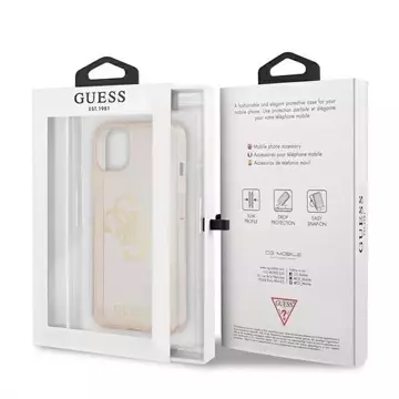 Guess GUHCP13SPCUGL4GGO iPhone 13 mini 5,4" złoty/gold Hard Case Glitter 4G Big Logo