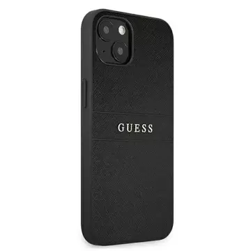 Guess GUHCP13SPSASBBK iPhone 13 mini 5,4" Czarny/schwarzes Saffiano Armband