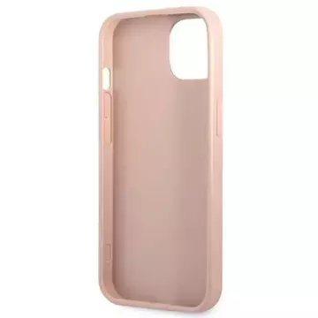 Guess GUHCP13SPSATLP iPhone 13 mini 5,4 "rosa / rosa Hardcase SaffianoTriangle Logo