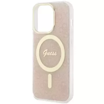 Guess GUHMP14LH4STP Handyhülle für Apple iPhone 14 Pro 6.1" pink/pink Hardcase 4G MagSafe