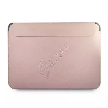 Guess Sleeve GUCS13PUSASPI 13 "pink / pink Saffiano Script