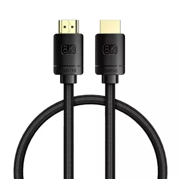 HDMI-zu-HDMI-Kabel Baseus High Definition 0,5 m, 8K (schwarz)