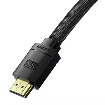 HDMI-zu-HDMI-Kabel Baseus High Definition 0,5 m, 8K (schwarz)