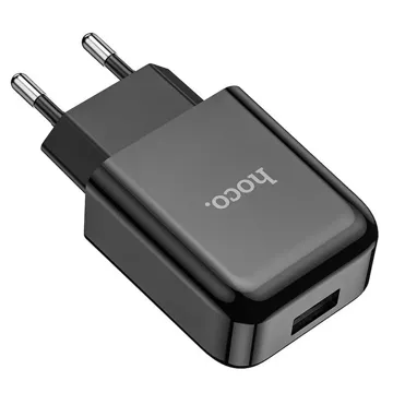 HOCO USB A 2.1A N2 Wandladegerät, schwarz