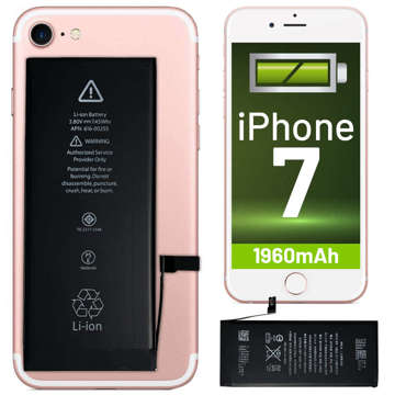 Handy-Ersatzakku für Apple iPhone 7 7G 1960mAh A1660 A1778