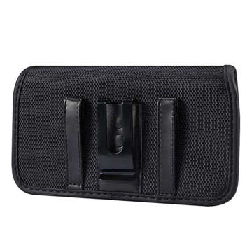 Handyhülle Alogy Handy-Gürtelholster mit Kartenfach horizontal XL 6.1 Schwarz