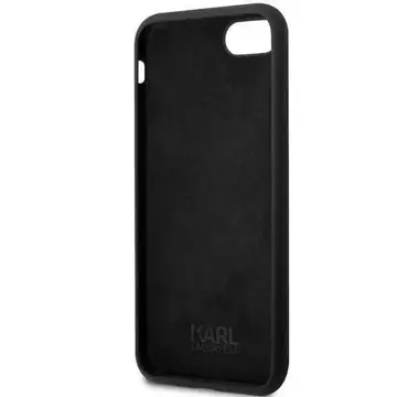 Handyschutzhülle Karl Lagerfeld KLHCI8SNCHBCK für Apple iPhone 7/8/ SE 2020/2022 Hardcase schwarz/schwarz Silikon Choupette