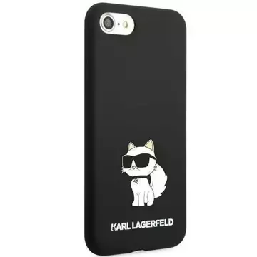 Handyschutzhülle Karl Lagerfeld KLHCI8SNCHBCK für Apple iPhone 7/8/ SE 2020/2022 Hardcase schwarz/schwarz Silikon Choupette