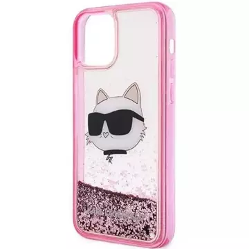 Handyschutzhülle Karl Lagerfeld KLHCP12MLNCHCP für Apple iPhone 12 /12 Pro 6.1" pink/pink Hardcase Glitter Choupette Head