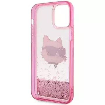 Handyschutzhülle Karl Lagerfeld KLHCP12MLNCHCP für Apple iPhone 12 /12 Pro 6.1" pink/pink Hardcase Glitter Choupette Head