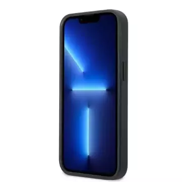 Handyschutzhülle Karl Lagerfeld KLHCP13SPMNIKBL für Apple iPhone 13 Mini 5.4" Hardcase blau/blau Monogram Ikonik Patch