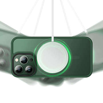 Handyschutzhülle MagMat Case for MagSafe für Apple iPhone 13 Pro Matte Green Glass