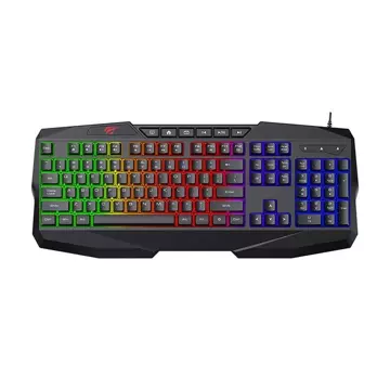 Havit KB878L RGB Gaming-Tastatur (Schwarz)