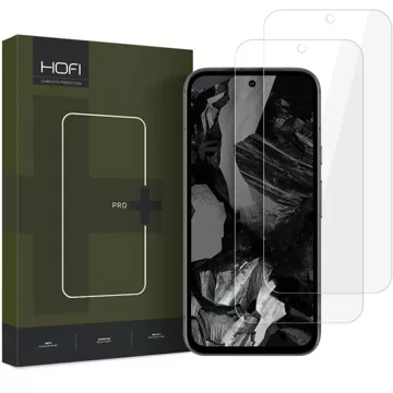 Hofi Glass Pro 2er-Pack gehärtetes Glas für Google Pixel 9/9 Pro, klar