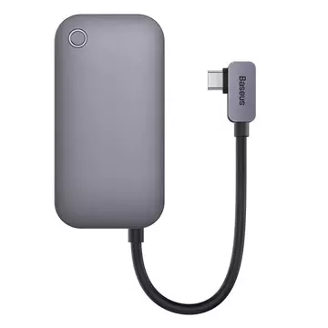 Hub 6in1 Baseus PadJoy-Serie USB-C für USB 3.0 HDMI USB-C PD-Buchse 3,5 mm SD/TF (szary)