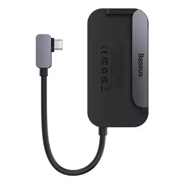 Hub 6in1 Baseus PadJoy-Serie USB-C für USB 3.0 HDMI USB-C PD-Buchse 3,5 mm SD/TF (szary)