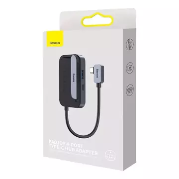 Hub 6in1 Baseus PadJoy-Serie USB-C für USB 3.0 HDMI USB-C PD-Buchse 3,5 mm SD/TF (szary)