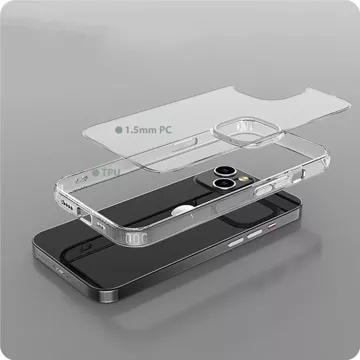 Hülle Flexair Hybrid für Apple iPhone 15 Pro Max Clear