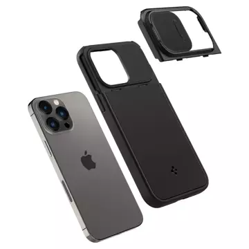 Hülle Spigen Optics Armor Mag MagSafe für Apple iPhone 14 Pro Schwarz