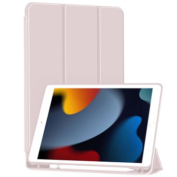 Hülle für Apple iPad 10.2 9 Gen 8/7 2021/2020/2019 Smart Pencil Case Alogy TPU Tablet Cover Pink