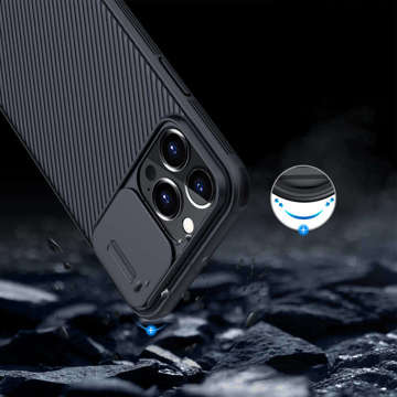 Hülle für Apple iPhone 13 Pro Max Nillkin CamShield Pro Magnetic Black Glass