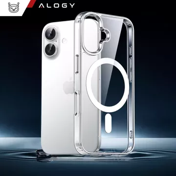 Hülle für Apple iPhone 16 Alogy Anti-Shock Hybrid Case für MagSafe Transparent