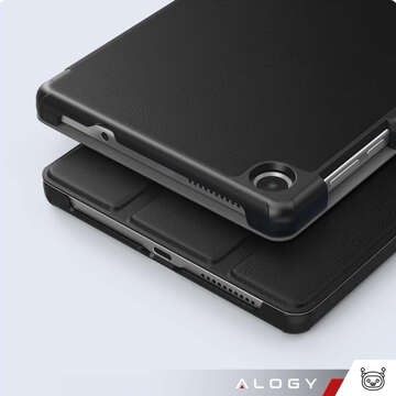 Hülle für Lenovo Tab M8 4gen TB300XU TB300FU Book Cover Case Alogy Schwarz