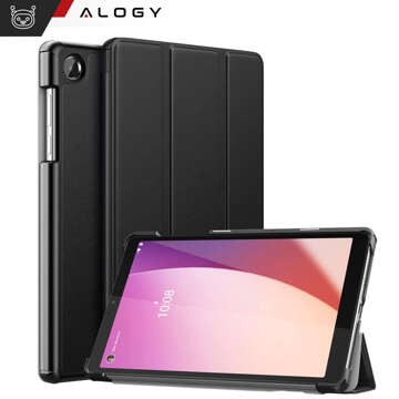 Hülle für Lenovo Tab M8 4gen TB300XU TB300FU Book Cover Case Alogy Schwarz