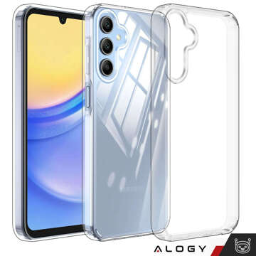 Hülle für Samsung Galaxy A15 4G/5G, Galaxy A25 5G Rückseite Hybrid Clear Case Alogy Transparent