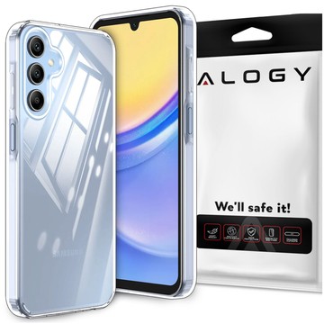 Hülle für Samsung Galaxy A15 4G/5G, Galaxy A25 5G Rückseite Hybrid Clear Case Alogy Transparent