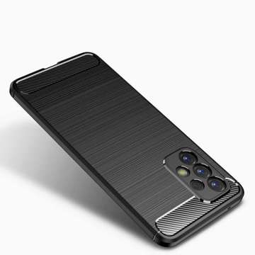 Hülle für Samsung Galaxy A23 5G Alogy Rugged Armor TPU Carbon Black Glashülle