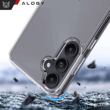 Hülle für Samsung Galaxy A35 5G Rückseite Hybrid Clear Case Alogy Transparentes Glas