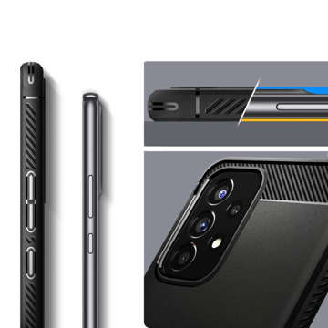 Hülle für Samsung Galaxy A53 5G Hülle Spigen Rugged Armor Matte Black Glass