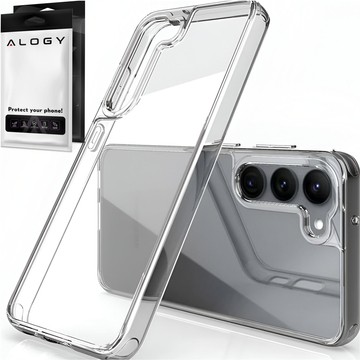 Hülle für Samsung Galaxy S24 Plus Rückseite Hybrid Clear Case Alogy Transparentes Glas