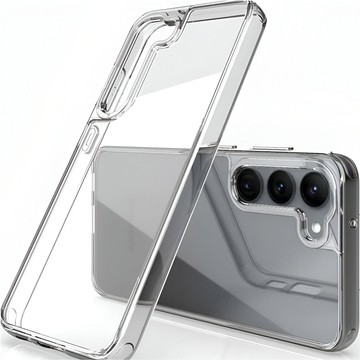 Hülle für Samsung Galaxy S24 Plus Rückseite Hybrid Clear Case Alogy Transparentes Glas