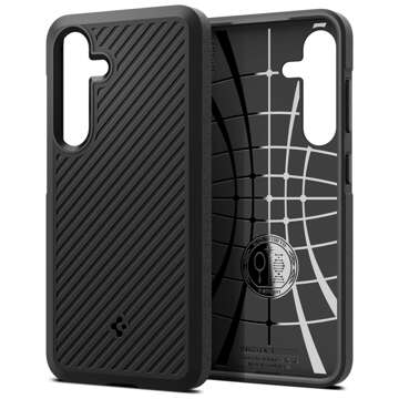 Hülle für Samsung Galaxy S24 Spigen Core Armor Case Gepanzertes Case Cover Gehäuse Mattschwarzes Glas