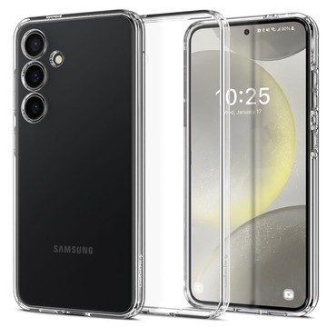 Hülle für Samsung Galaxy S24 Spigen Liquid Crystal Case Handyhülle Rückseite aus kristallklarem Glas