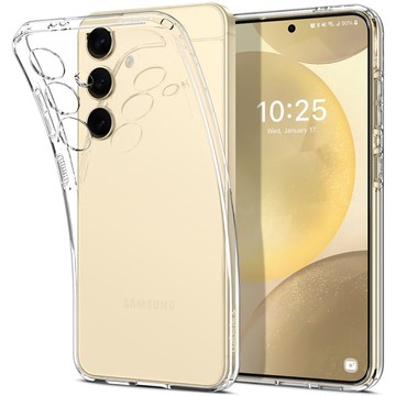 Hülle für Samsung Galaxy S24 Spigen Liquid Crystal Case Handyhülle Rückseite aus kristallklarem Glas