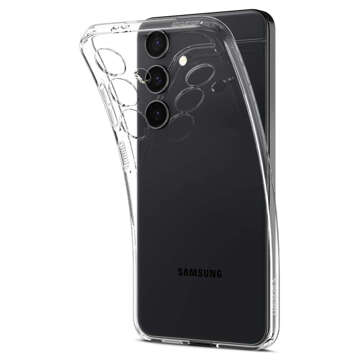 Hülle für Samsung Galaxy S24 Spigen Liquid Crystal Case Handyhülle Rückseite aus kristallklarem Glas